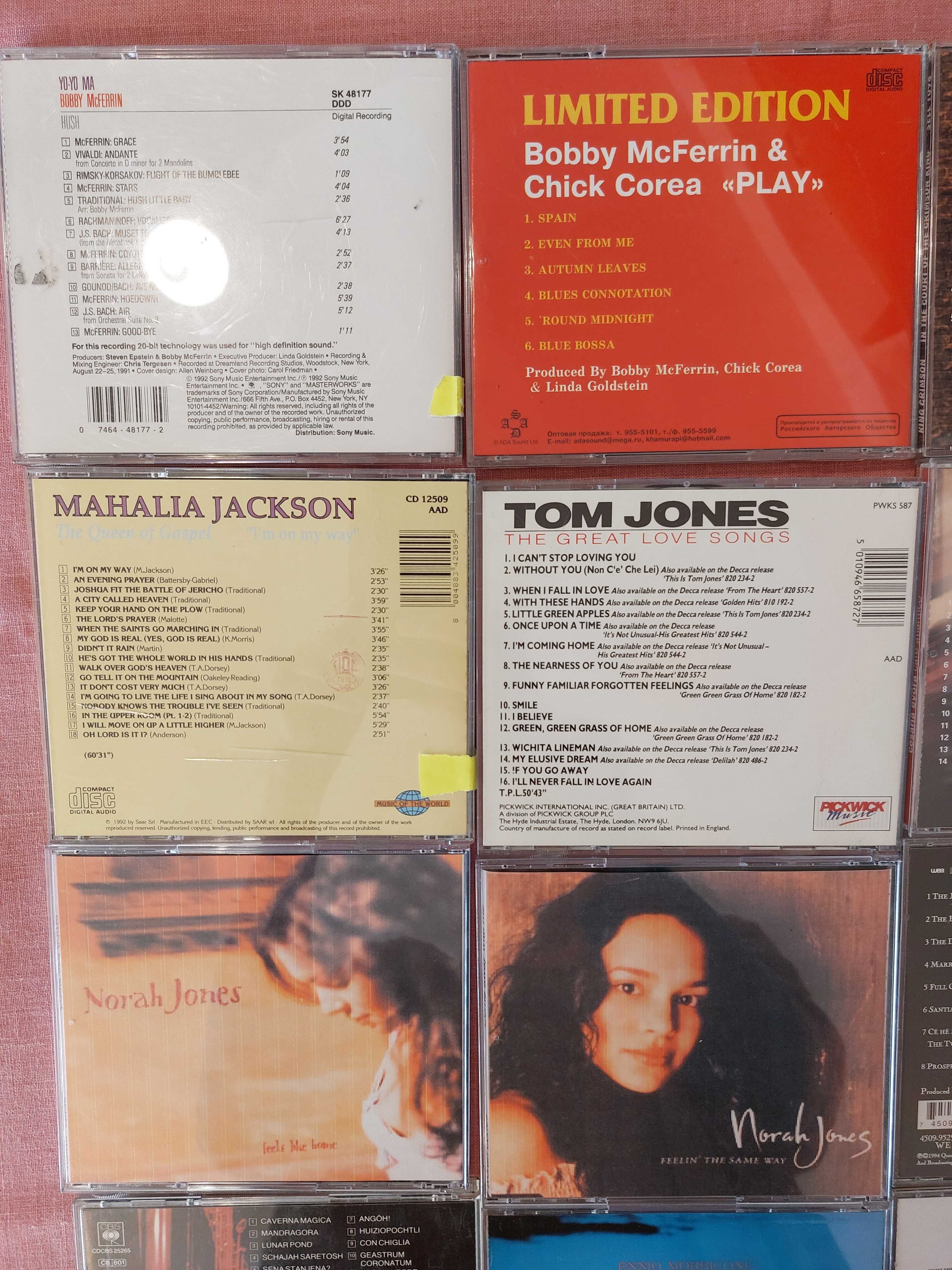 Płyty Cd: Bobby Mc Ferrin  , Chick Corea, Norah Jones , Tom Jones itd