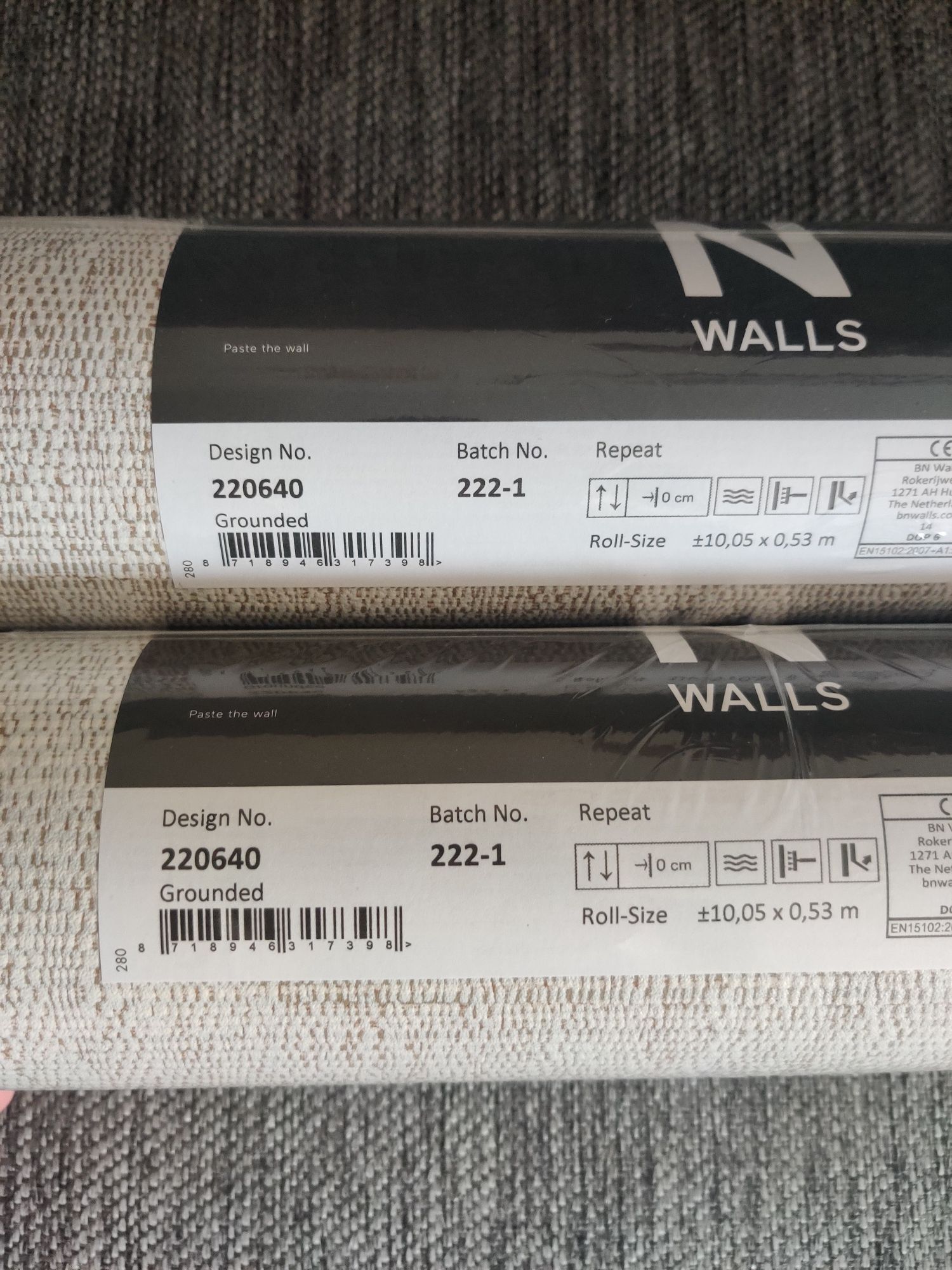 Tapeta ścienna BN Walls Grounded 220640 dwie rolki