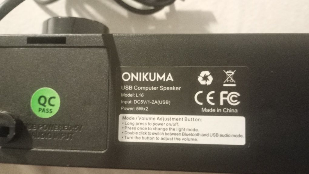 Onikuma Soundbar Usb