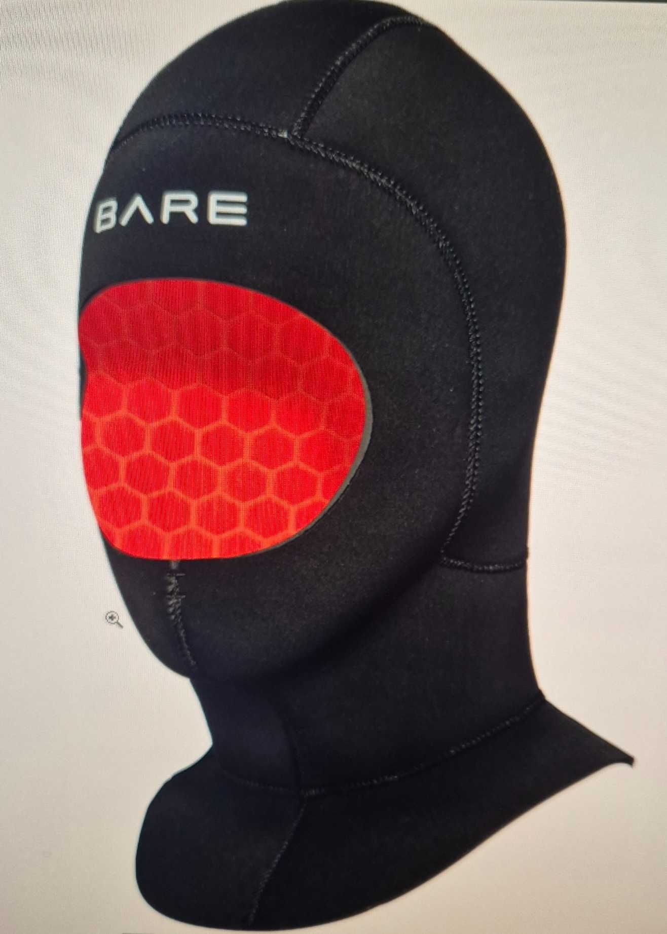 Kaptur nurkowy z kołnierzem BARE ULTRAWARMTH 5 mm, Rozmiar: L/G
