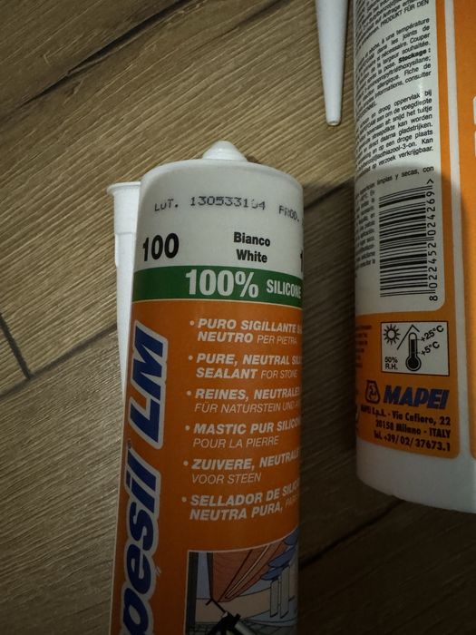 Mapei silikon bialy 100
