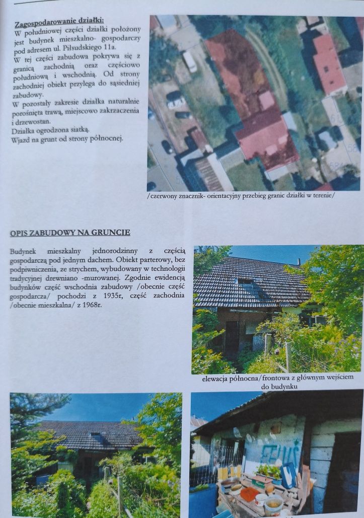 Działka nieruchomość Jordanów obok rynku