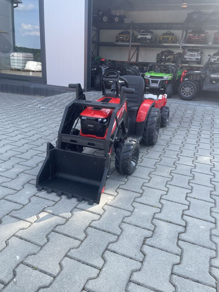 Wielki traktor na akumulator 720-T z przyczepką 24V [SX2068]