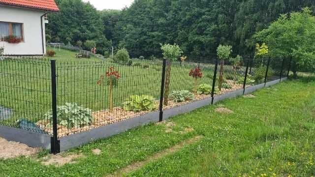 Panelowe ogrodzenia-Komplet(123cm wysokość)