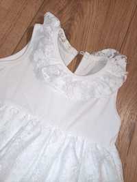 Sukienka biała dla dziewczynki