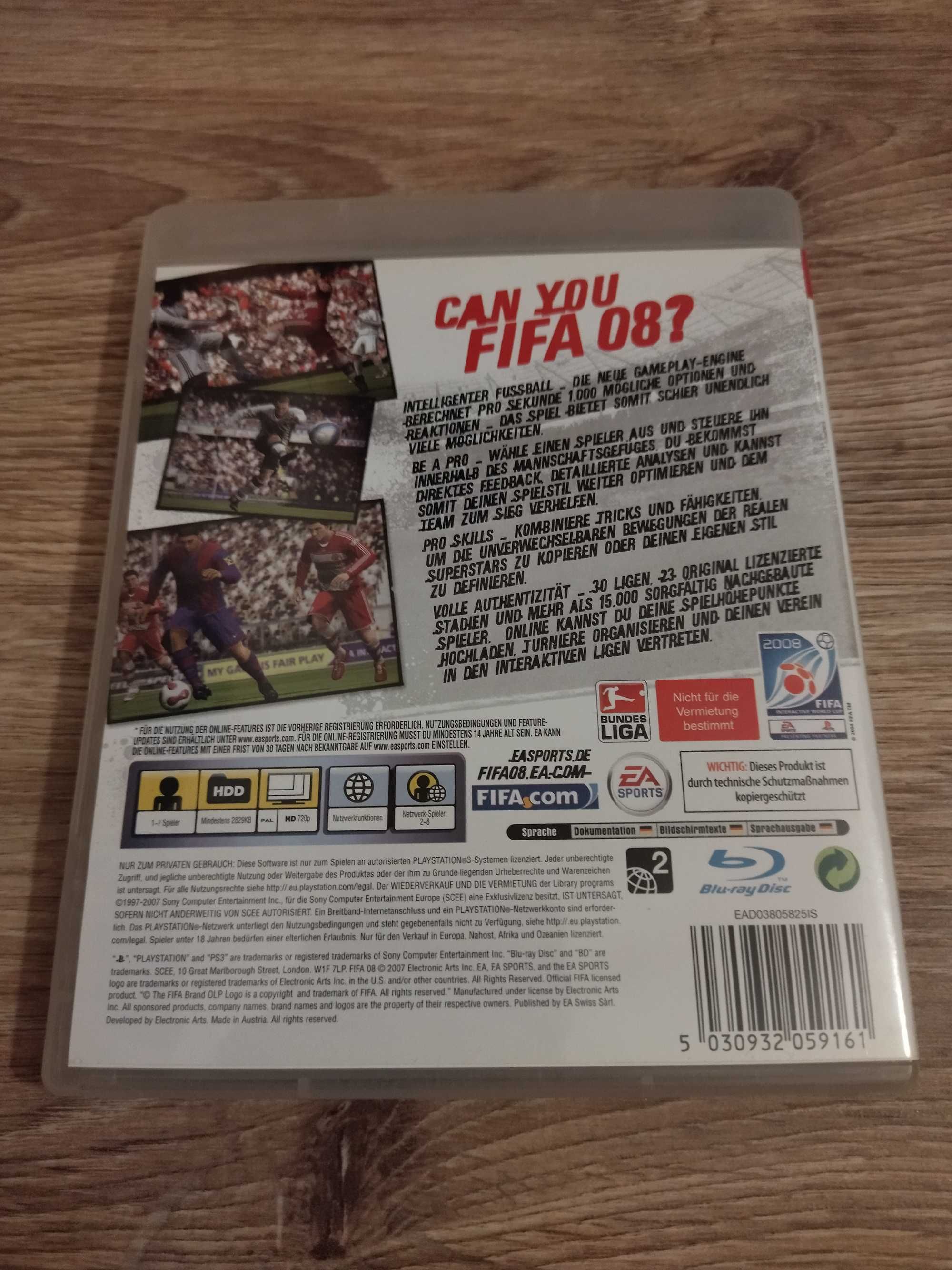 Gra PlayStation 3 FIFA 08 PS3 stan idealny