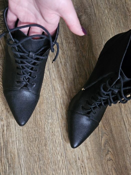 ботильйони 38 чоботи high heels демісезон