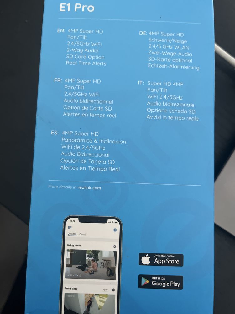 Camera Reolink E1 Pro nova