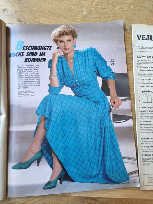 Burda Moden z 1987 roku z wykrojami