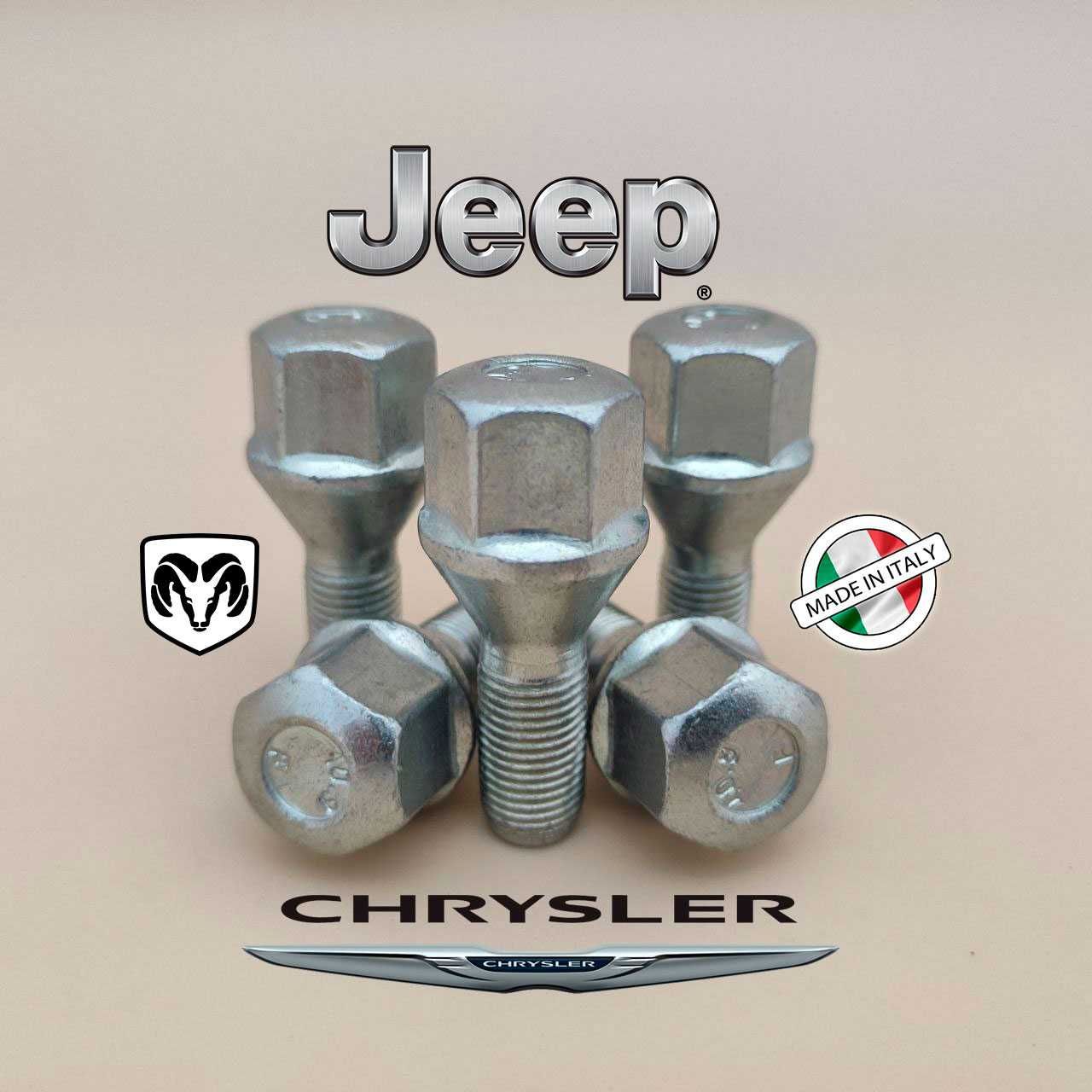 Болты для колес дисков M12x1,25 Jeep Compass Dodge Dart  Chrysler 200