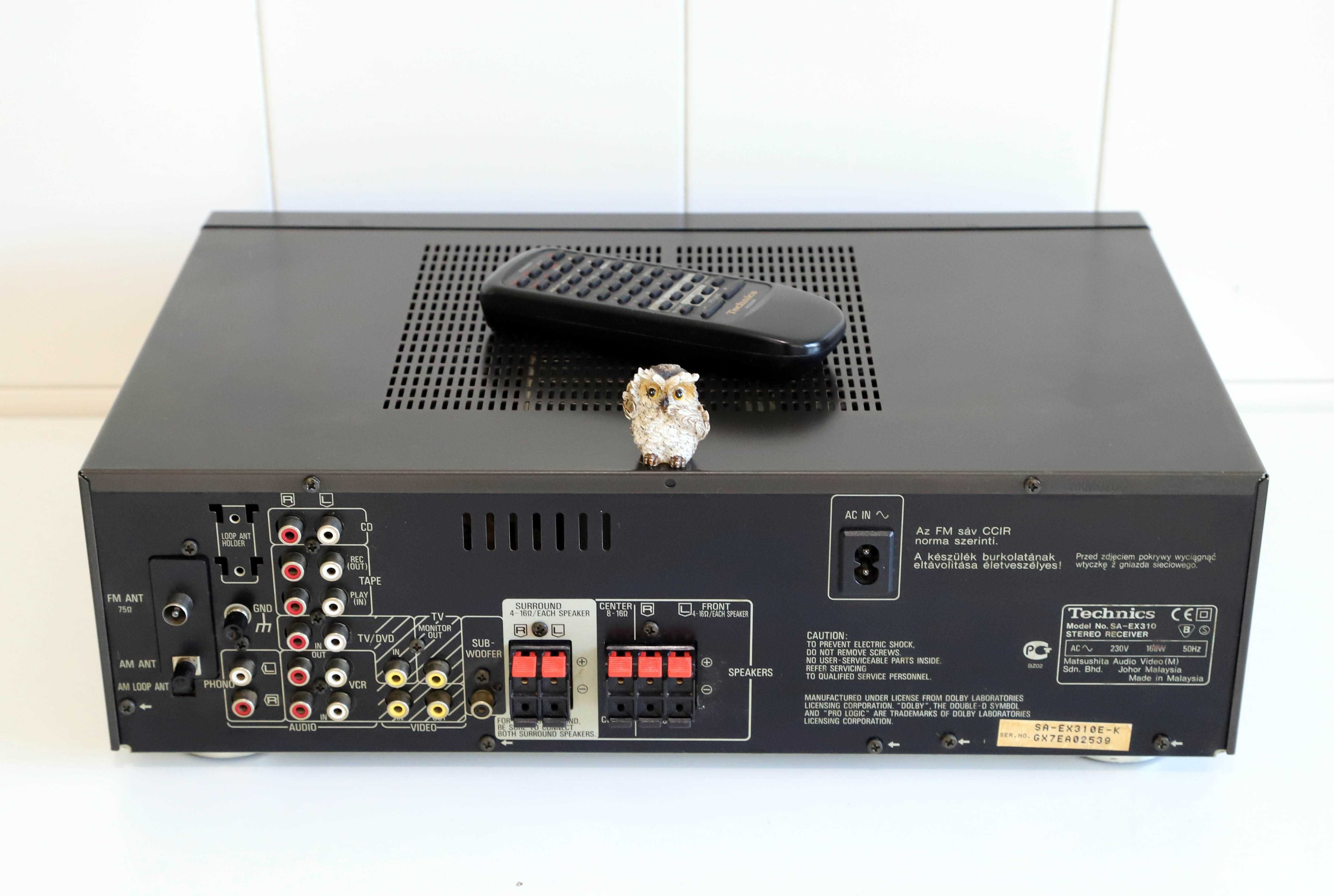 Technics SA-EX310 receiver amplificador com tuner rds 70 watts