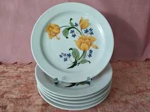 Винтажные тарелки, Япония, 6 шт., ГДР, 6 шт., Royal Porcelaine, 2 шт.