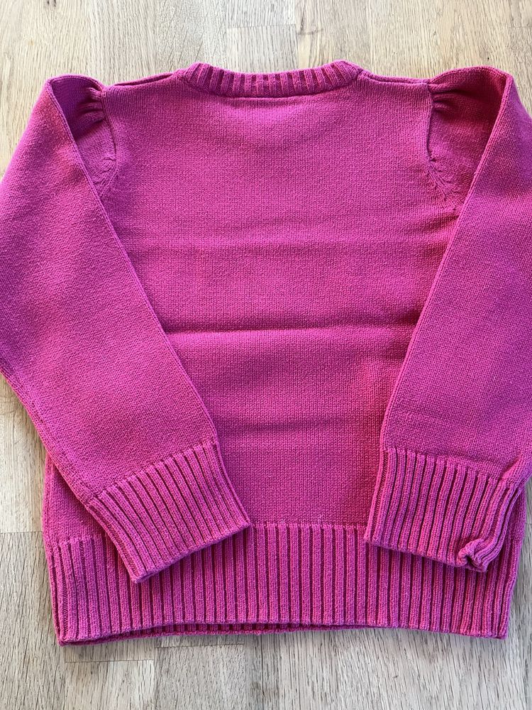 Sweterek cyklamenowy - h&m - 116 cm