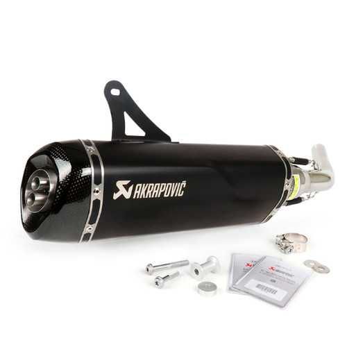 Tłumik Wydech Akrapovic VESPA GTS 125/300cc Black Edition Nowy OEM.