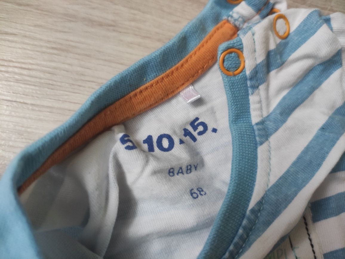 Body w paski z krótkim rękawem rozmiar 68