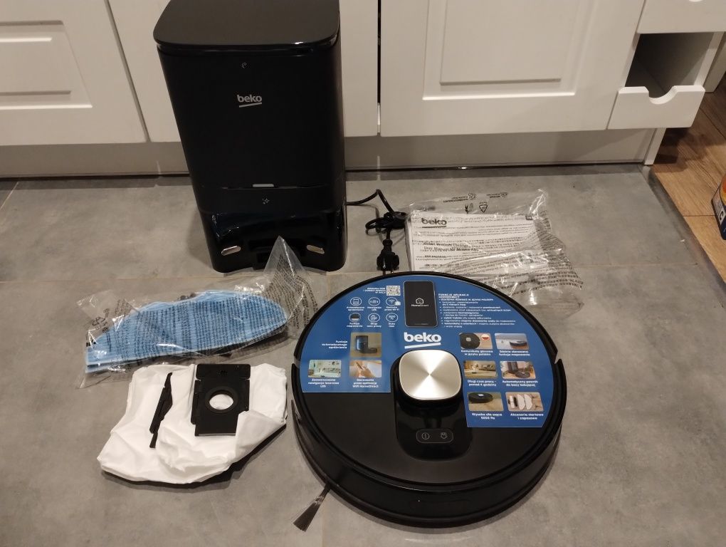 Nowy Robot sprzątający Beko RoboSmartPro VRR94314VB Stacja oczyszczają