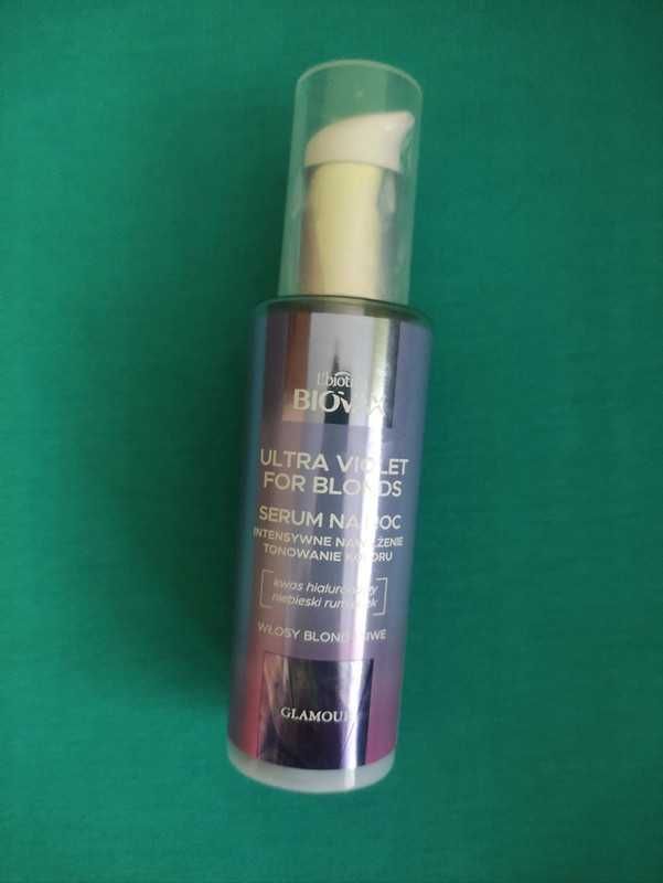 Biovax serum na noc ultra violet for blonds blond włosy