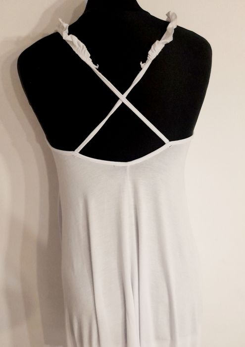 komfortowa koszulka nocna sukienka mini wiskoza lato 34 xs 36 s