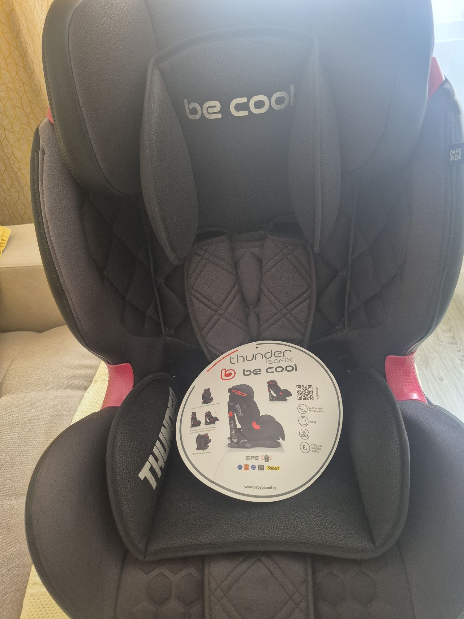 Cadeira auto Be cool com Isofix- Grupo 1,2 e 3