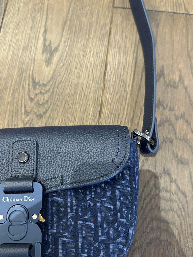 Dior saddle navy blue мужская сумка оригинал