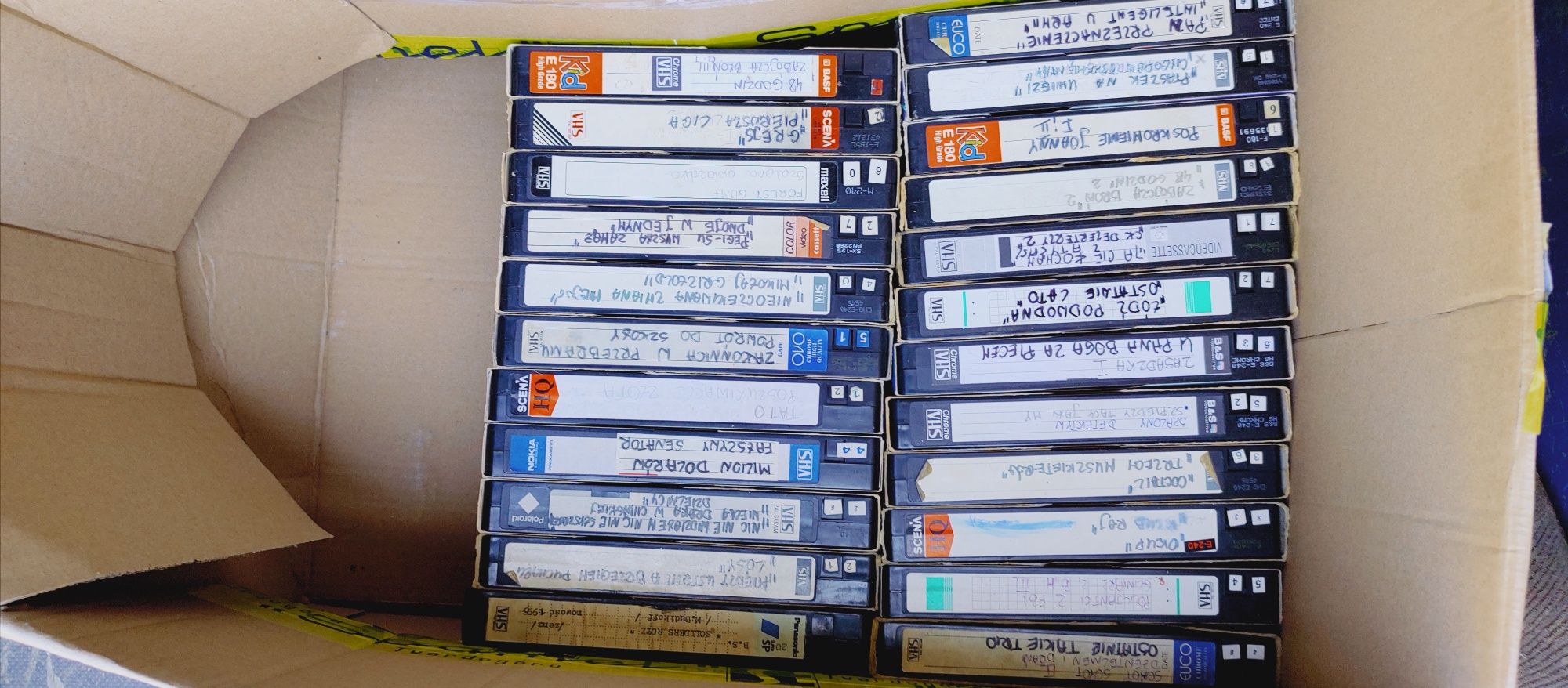 Kolekcja kaset VHS 3h i 4h mega hity 90s00