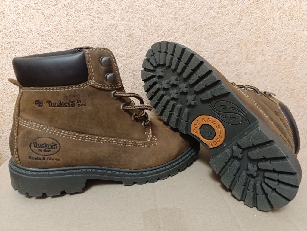 (р.38) Ботинки Dockers, шкіра, устілка 25 см