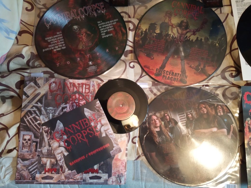 Cannibal Corpse Metallica Slayer Kreator пластинки оригинал автографы