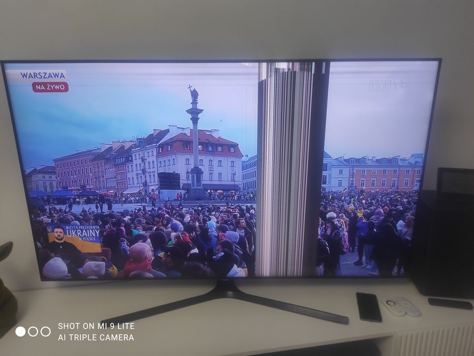 Samsung  UE65TU8502UXXH 65 cali uszkodzony ekran