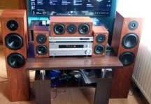 Kino domowe 5.0 Amplituner pioneer DVD+ Kolumny Rubicon  zestaw+piloty