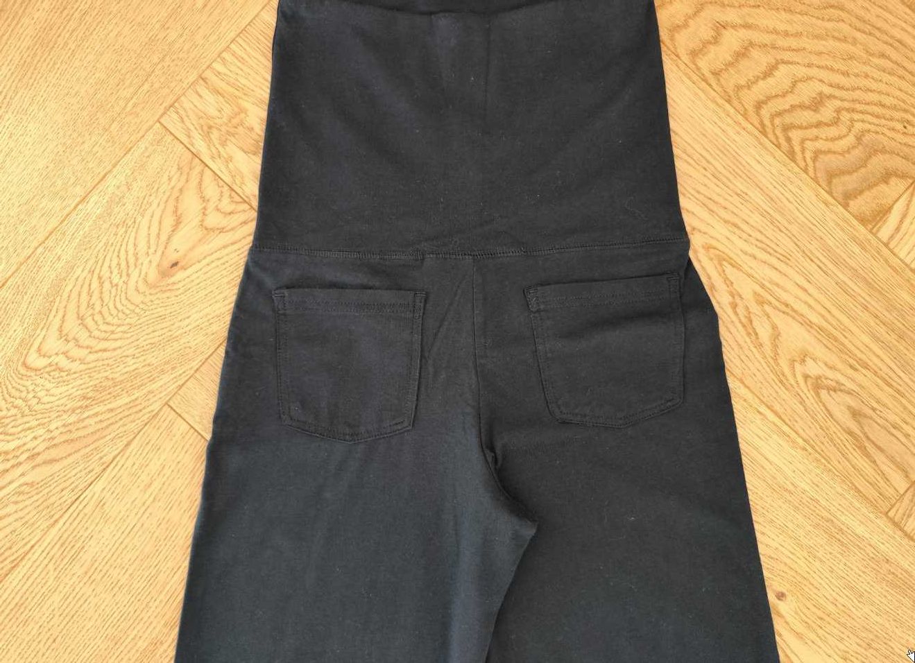 Nowe spodnie/ legginsy ciążowe prosta szeroka nogawka XS 32/34 czarne