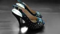 Туфлі босоножки зі стразами на високому каблуку (12) high heels танці