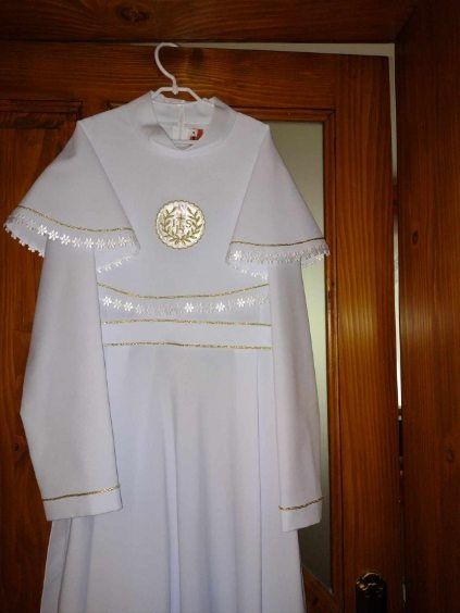 Piekna sukienka komunijna alba rozmiar 152 jak nowa