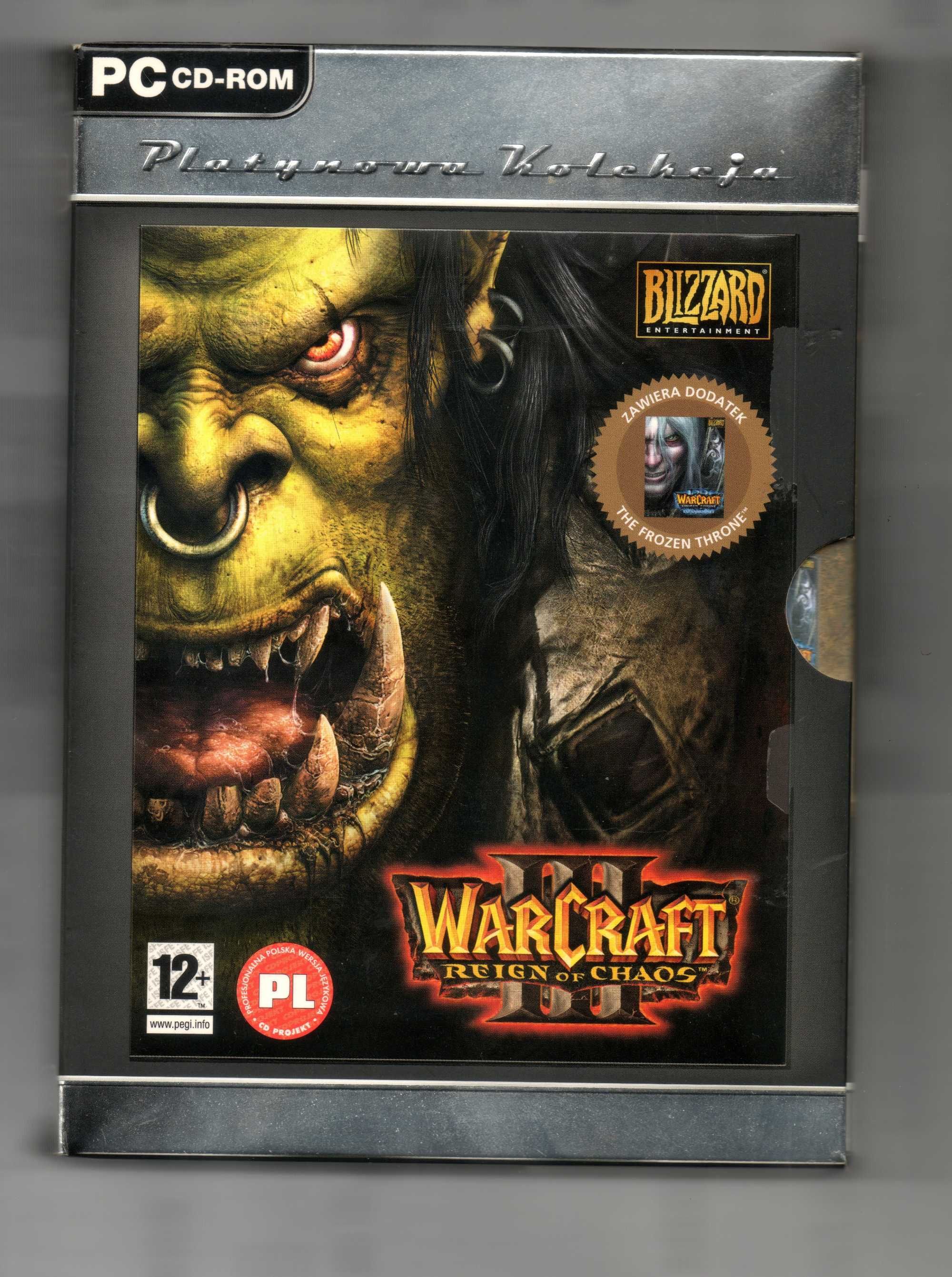 Warcraft III Reign of Chaos + Frozen Throne PC Platynowa Kolekcja