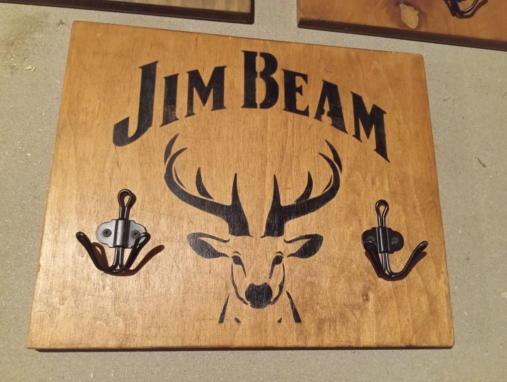 Wieszaki pakiet 5szt. Jim Beam koń jeleń bar karczma altana