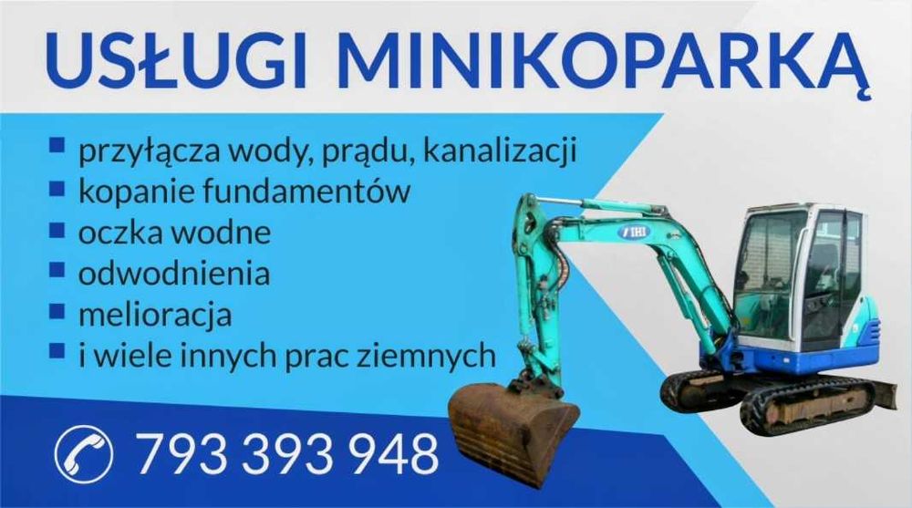 Mini koparka usługi Parczew okolice