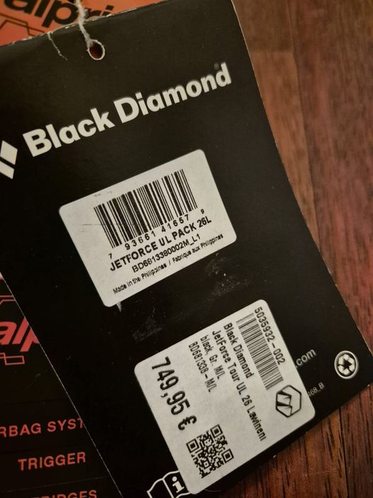 Nowy plecak lawinowy Black Diamond JetForce Tour UL 26l