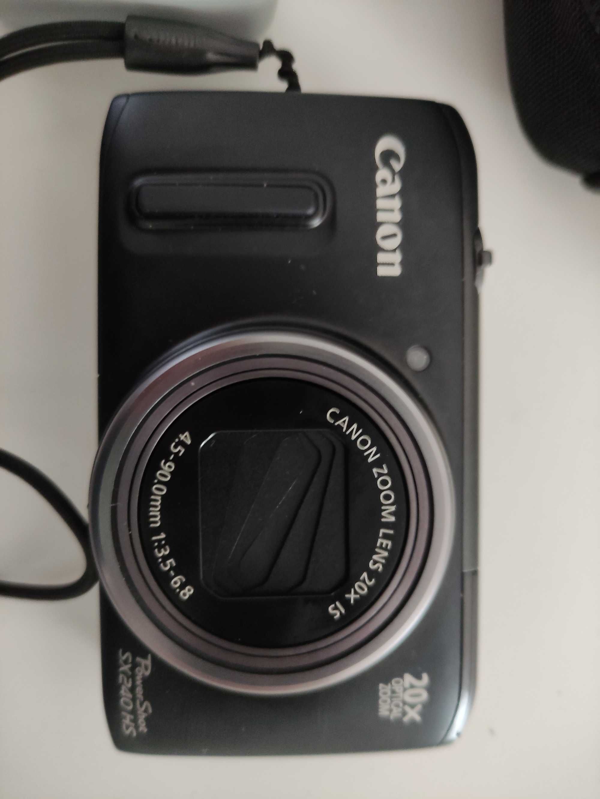 Máquina Fotográfica Canon Zoom óptico 20X em caixa