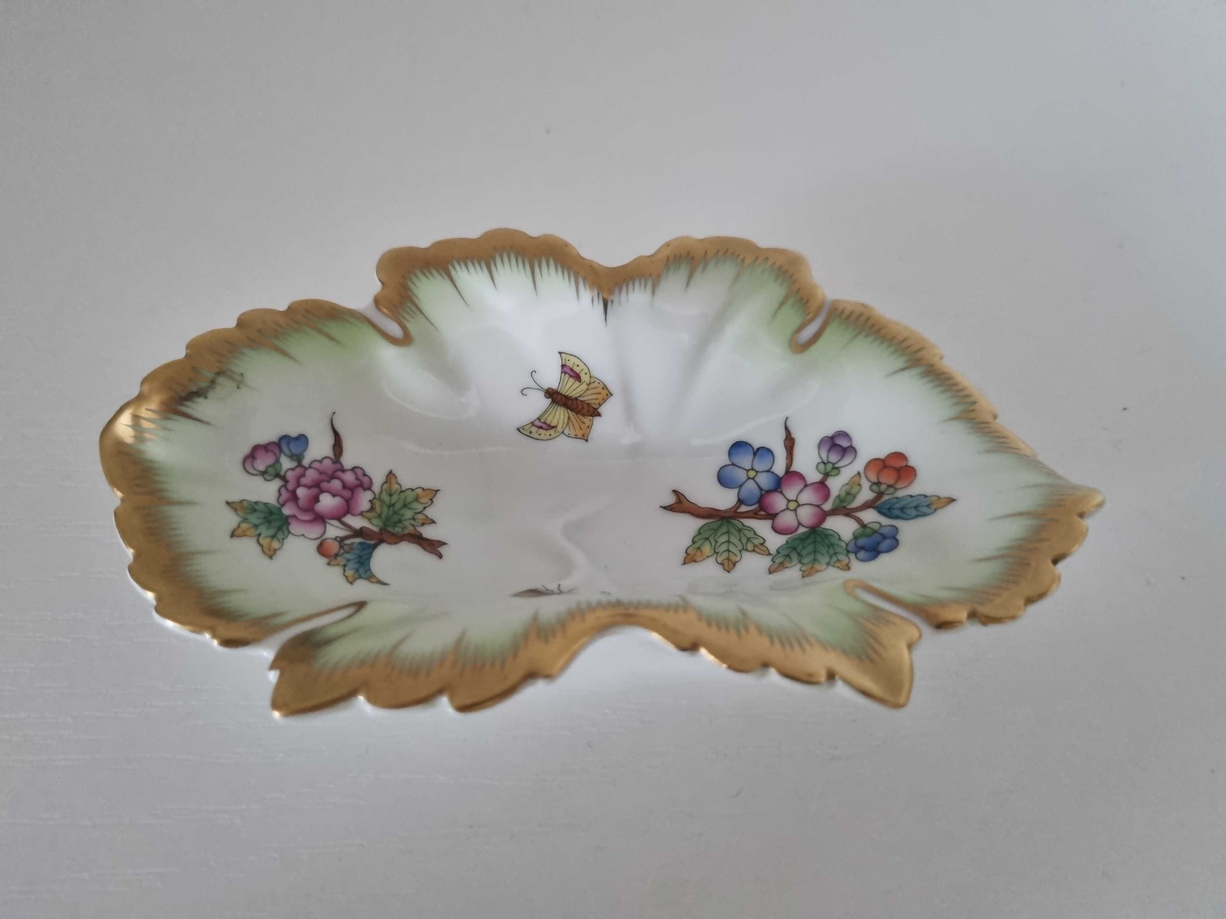 Porcelanowa patera/ miseczka Liść Herend Hungary