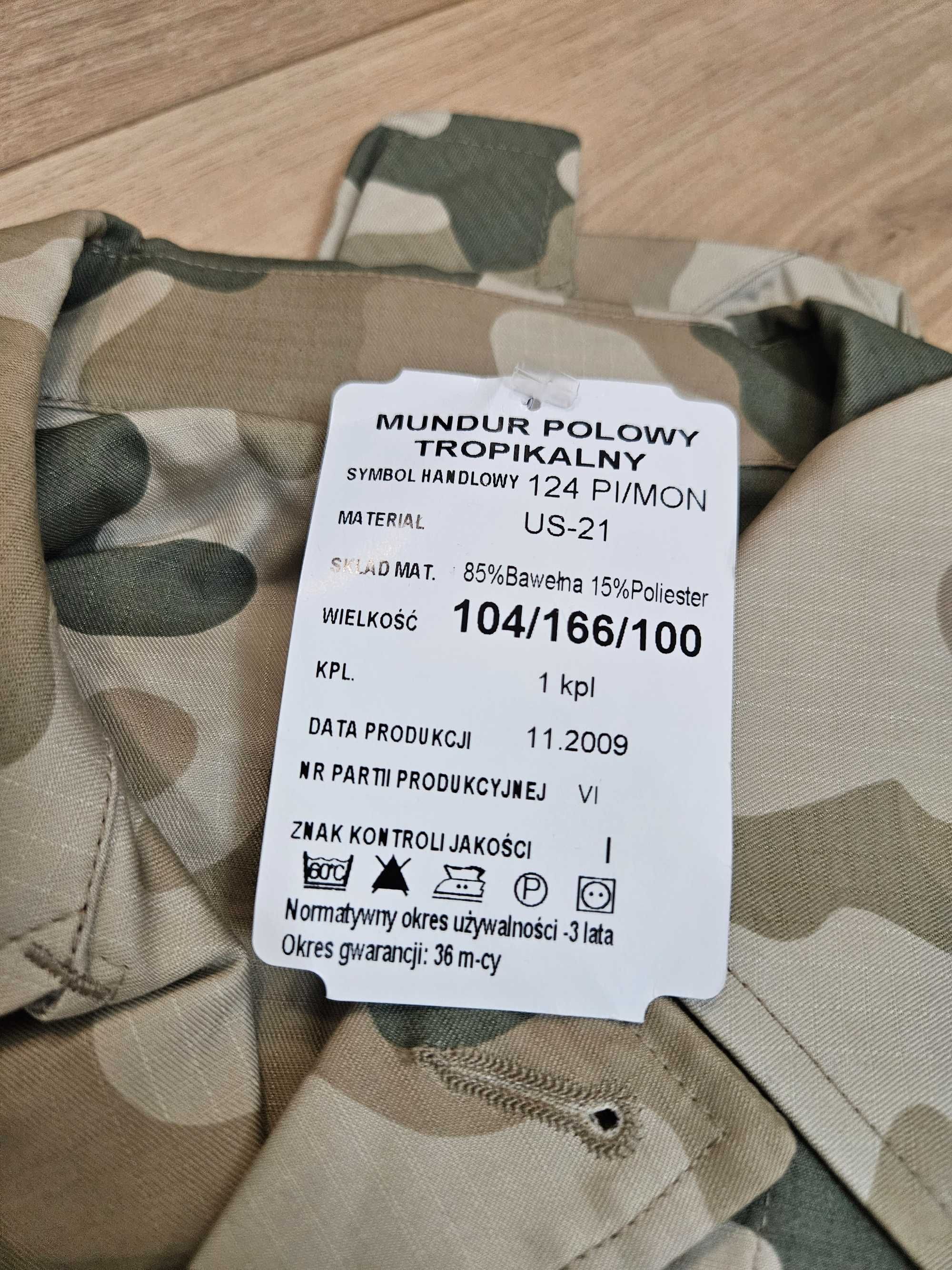 NOWY mundur pustynny WP, wzór 124PI/MON, rozmiar 104/166-173)/100
