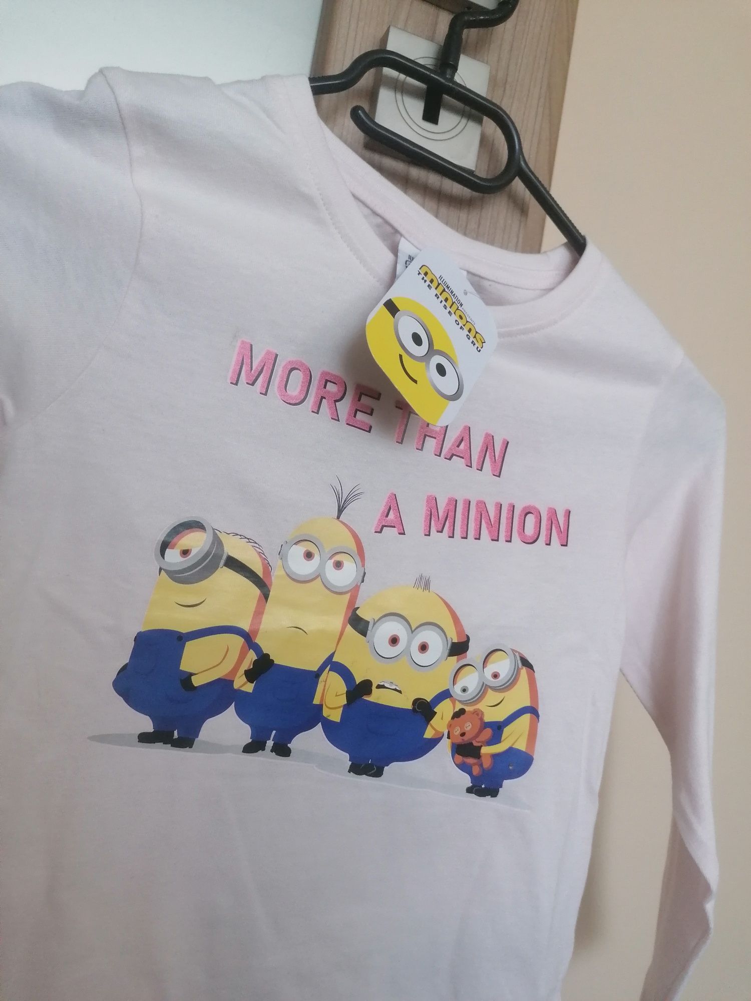 Dziecięca Bluzka koszulka z długim rękawem Minionki