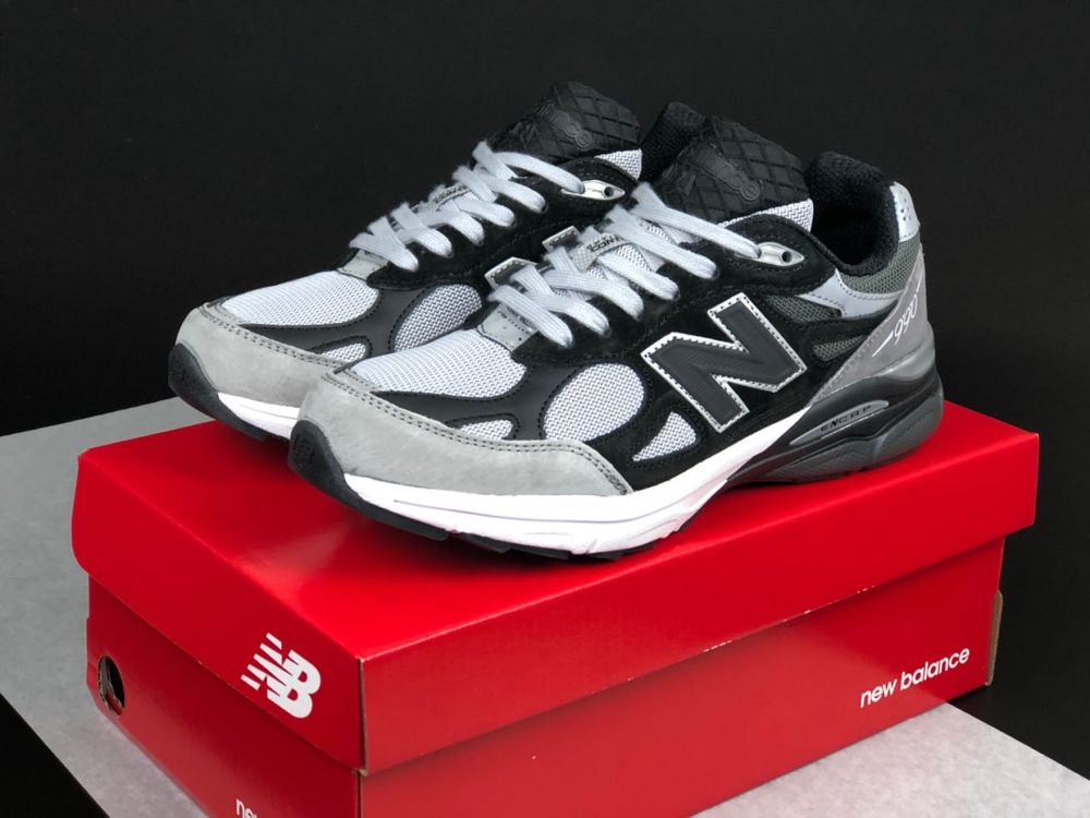 РОЗПРОДАЖ! Кросівки  New Balance 990 Black with Grey | 42-46