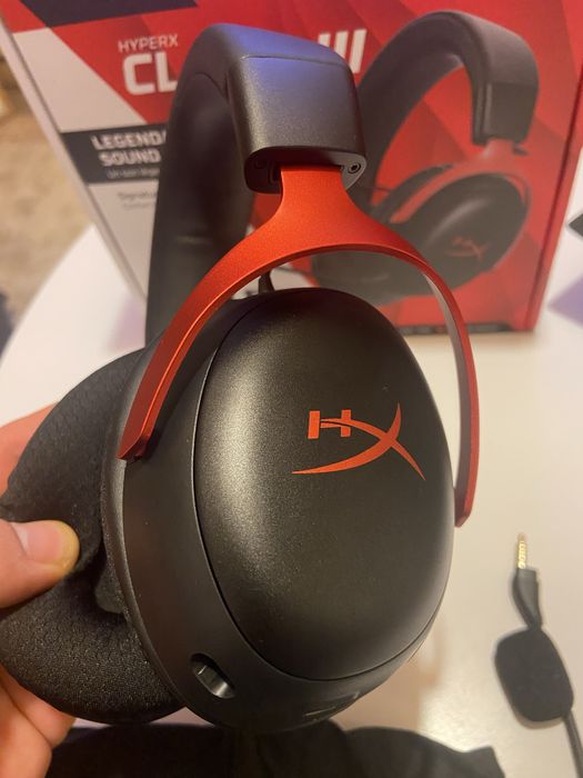 Słuchawki HYPERX Cloud III Wired Nauszne, Dźwięk przestrzenny Czarny