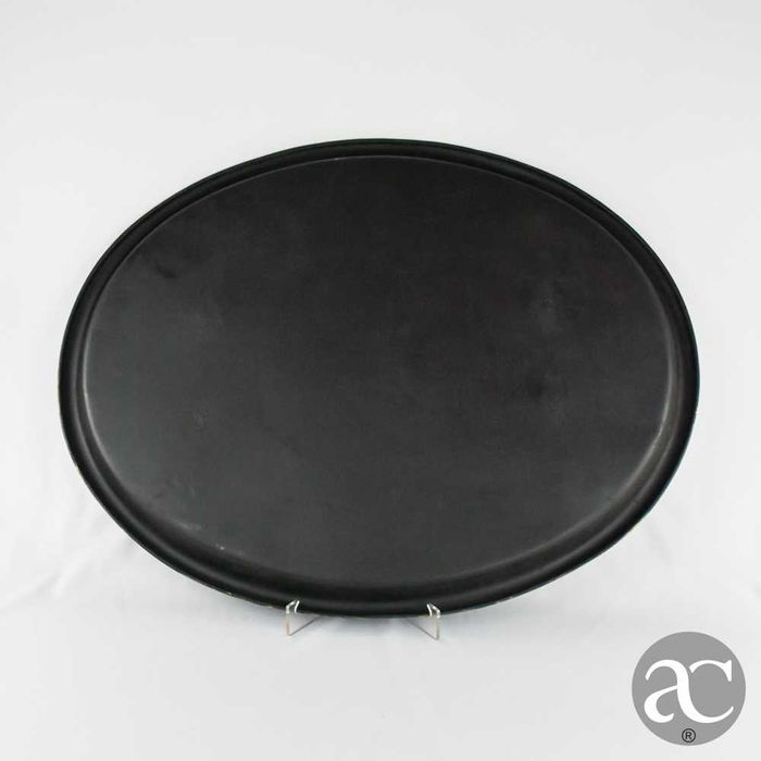 Grande Tabuleiro em folha de metal, pintado à mão, séc. XIX