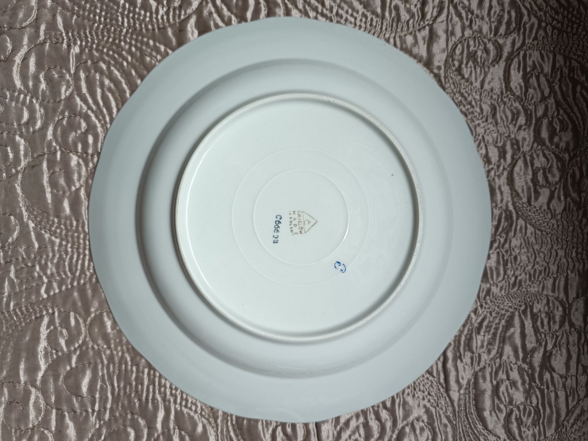 Ćmielów stara porcelana talerze obiadowe głęboke