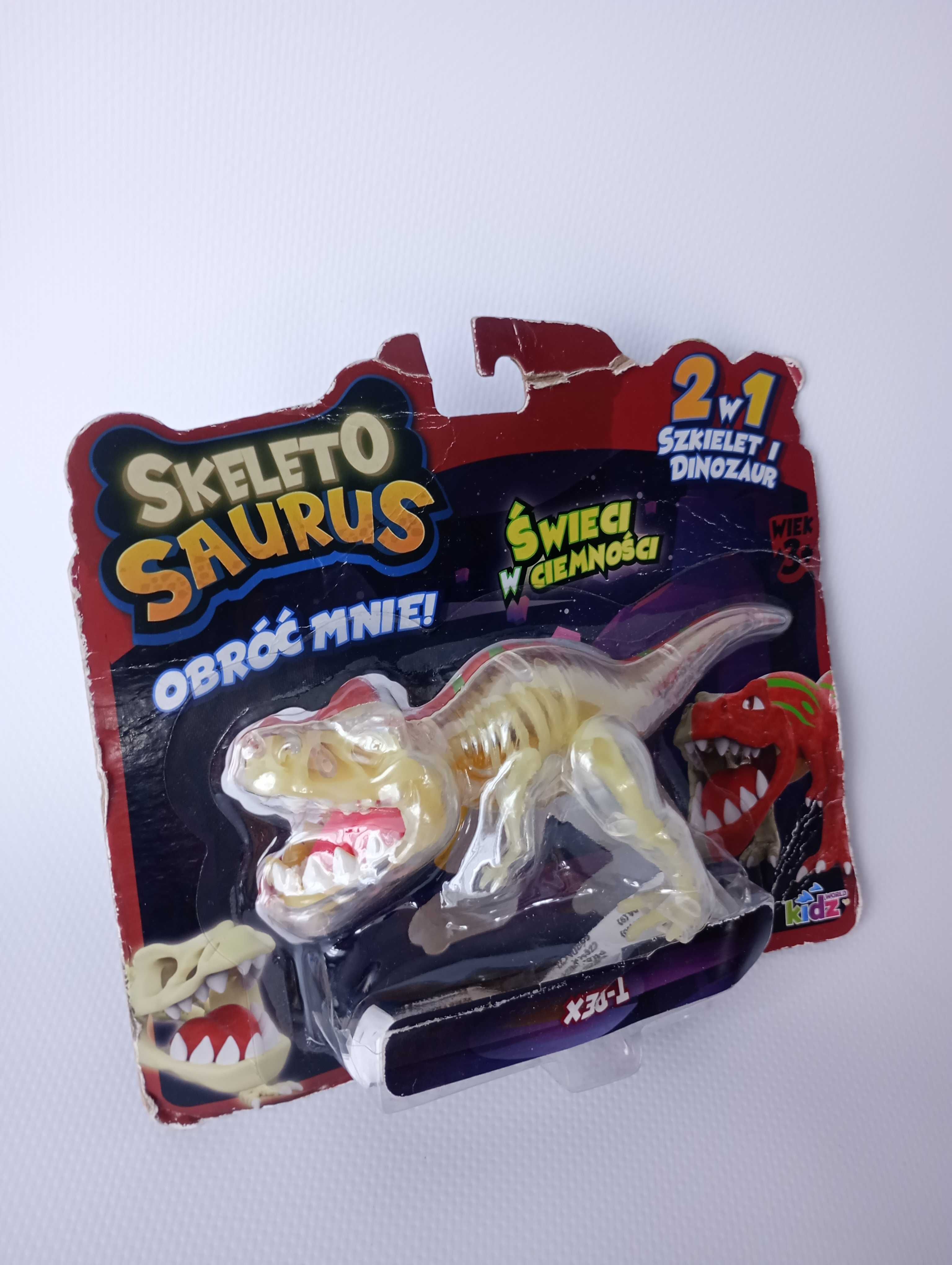 Skeleto saurus świecący dinozaur szkielet