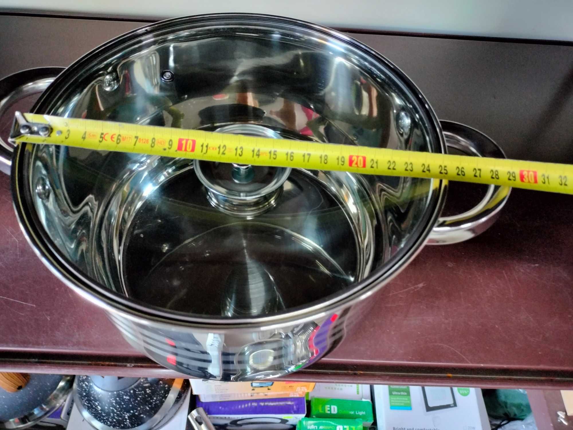 Garnek duży na bigos zupę dla dużej rodziny indukcja śr>24cm wys14,5cm