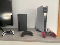 PS5 Standard Edition + Xbox Series X + 3 Comandos + 11 Jogos