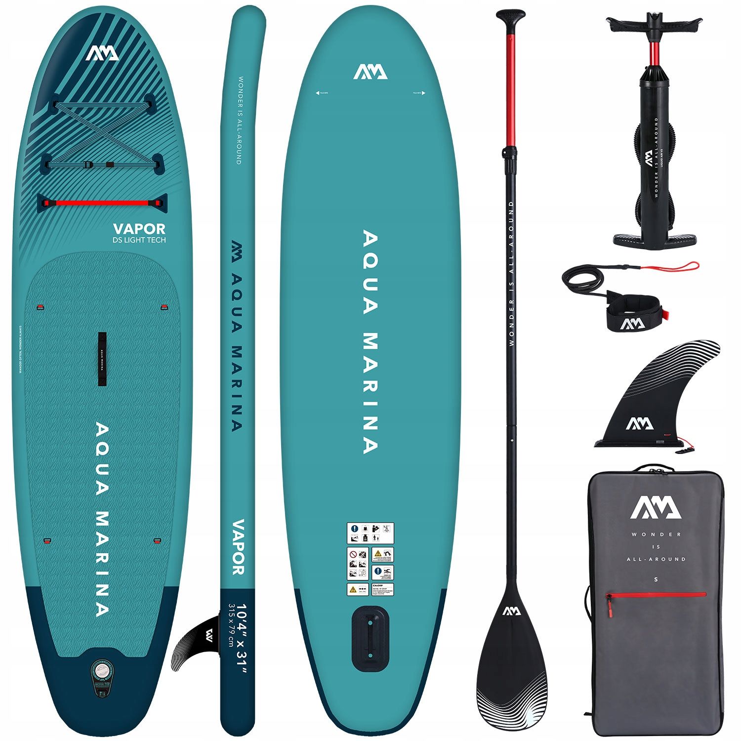 Deska SUP Aqua Marina Vapor 10'4" 2023 bestseller zwrotna