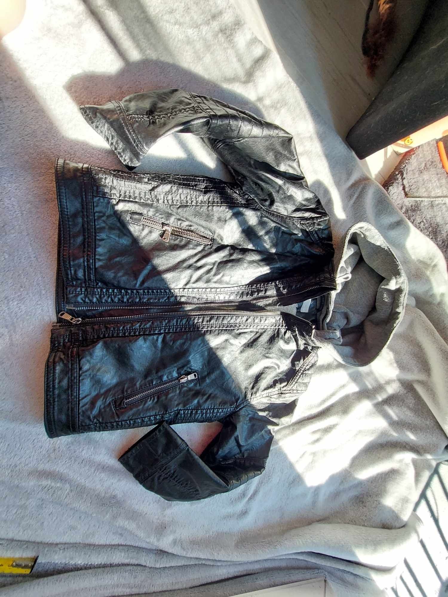 Kurtka ramoneska ocieplana, biker 122 h&m