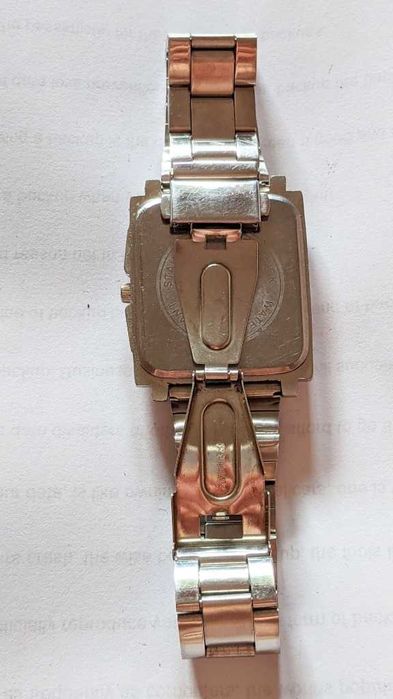 ROCKER Zegarek Męski | Stal-Metal | Beżowa Tarcza